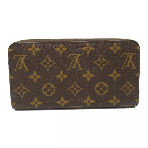 LOUIS VUITTON Zippy Round wallet M41896 Monogram canvas Brown Coquelicot Used LV - Picture 2 of 10